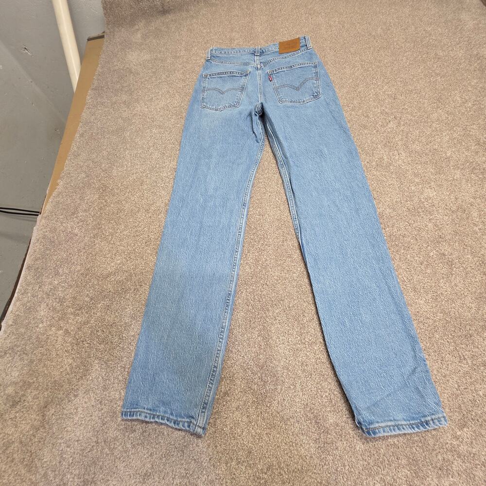 indie sleaze Levi's 70s High Slim Straight Jeans Womens Size 26 Light Wash Denim